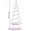 vidaXL Metalen kerstboom met standaard Zwart 180 cm Staal