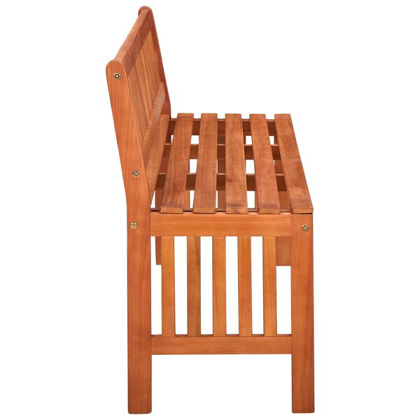 vidaXL Tuinbank 137 cm massief eucalyptushout