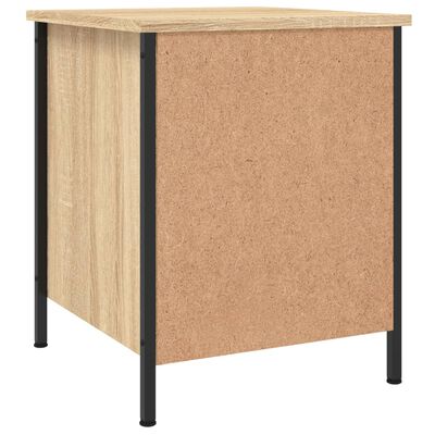 vidaXL Nachtkastjes 2 st 40x42x50 cm bewerkt hout sonoma eikenkleurig