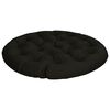 vidaXL Papasan Stoel Kussen VIANEN 100% Polyester Zwart &Oslash; 100 x 12 cm