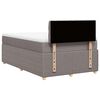 vidaXL Boxspring met matras stof taupe 120x190 cm