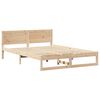 vidaXL Bedframe met hoofdeinde Naturel 140 x 200 cm Massief grenenhout