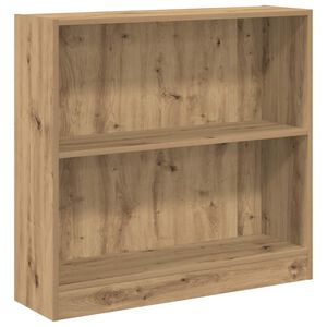 vidaXL Boekenkast 80x24x76 cm bewerkt hout artisanaal eikenkleurig