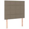 vidaXL Hoofdbord taupe 100x5x118/128 cm Stof