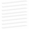 vidaXL Wandschappen 8 st 80x10x1,5 cm spaanplaat wit