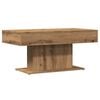 vidaXL Salontafel artisanaal eiken 96x50x45 cm bewerkt hout