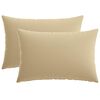vidaXL Kussensloop 2 pcs HEERLEN Beige 40 x 60 cm Polyester