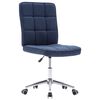vidaXL Eetkamerstoelen 4 st stof blauw