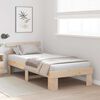 vidaXL Bedframe met hoofdeinde Naturel 90 x 200 cm Massief grenenhout