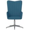 vidaXL Relaxstoel fluweel blauw