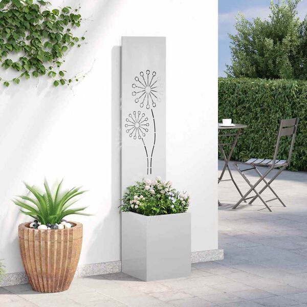 vidaXL Tuin Privacy Screen Zilver 32 x 140 cm Gegalvaniseerd staal