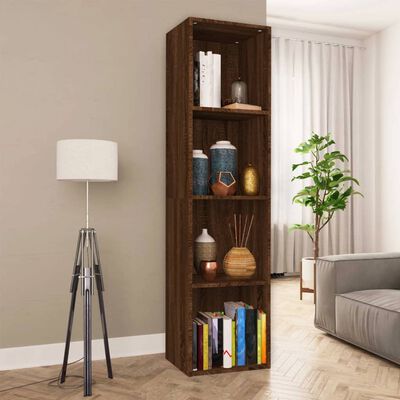 vidaXL Boekenkast / tv-meubel 36x30x143 cm bruin eikenkleur