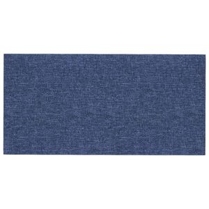 vidaXL Wandhoofdbord 12 st 60 x 30 cm Blauw Stof