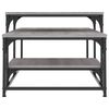vidaXL Salontafel 102x60x45 cm bewerkt hout grijs sonoma eikenkleurig