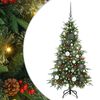 vidaXL Kunstmatige Inklapbare Kerstboom Groen 120 cm PE en PVC