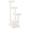 vidaXL Kattenmeubel 45,5x49x103 cm massief grenenhout wit