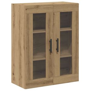 vidaXL Dressoir 69,5x34x90 cm bewerkt hout artisanaal eikenkleur