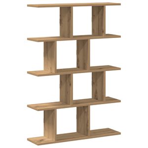 vidaXL Wandschap kubus 12 vakken bewerkt hout artisanaal eikenkleurig