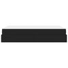vidaXL Bedframe met matras met matras 2 pcs Zwart PVC
