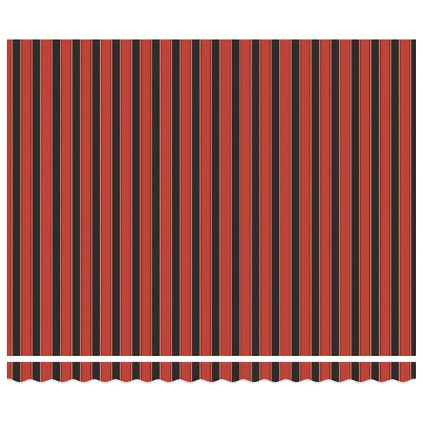 vidaXL Luifel uittrekbaar 4x3 m stof en aluminium oranje en bruin