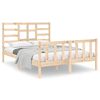 vidaXL Bedframe massief hout 135x190 cm