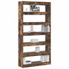 vidaXL Boekenkast Gerookt eiken 100 x 30 x 198 cm Bewerkt hout