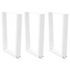 vidaXL Eettafelpoten 3 st V-vormig 70x(72-73,3) cm staal wit