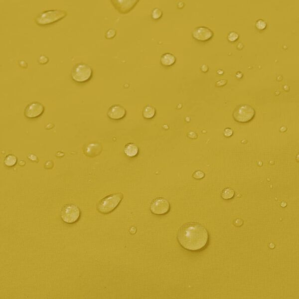 vidaXL Lange regenjas waterbestendig zeer stevig met capuchon geel XL