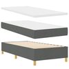 vidaXL Boxspring bed met matras Donkergrijs 90 x 190 cm Stof