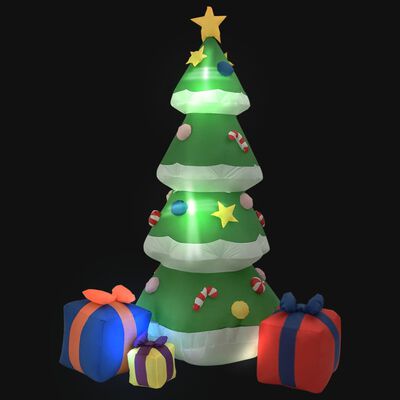 stuiten op maat Groet vidaXL Kerstdecoratie opblaasbaar kerstboom LED binnen/buiten 240 cm online  kopen | vidaXL.be