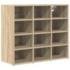 vidaXL Schoenenkast 77,5 x 30 x 67 cm Bewerkt hout Sonoma Eiken