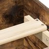 vidaXL Bedframe met hoofd- en voeteneinde gerookt eiken 180x200 cm