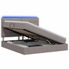 vidaXL LED Opslagbed met Matras Taupe 180 x 200 cm Stof