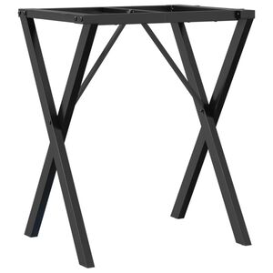vidaXL Eettafelpoten X-frame 50x40x73 cm staal