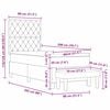 vidaXL Boxspring bed met matras Donkergrijs 80 x 200 cm Fluweel