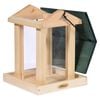 dobar Vogelvoederhuisje met silo FSC hout naturel en groen