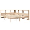 vidaXL Bed met boekenkast zonder matras massief grenenhout 160x200 cm
