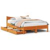 vidaXL Bedframe met lades massief grenenhout wasbruin 120x190 cm