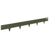 vidaXL Gazonrand 10 pcs 100 x 12 cm Staal Olijfgroen