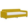 vidaXL Slaapbank met matras 90x200 cm fluweel geel