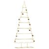 vidaXL Metalen kerstboom met standaard Goud 210 cm Poedergecoat staal