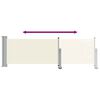 vidaXL Tuinscherm uittrekbaar 80x300 cm cr&egrave;mekleurig