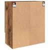 vidaXL Wandkast Wandgemonteerd Oudhout 60 x 31 x 70 cm Bewerkt hout