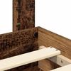 vidaXL Bedframe met hoofdeinde Oudhout 120 x 200 cm Bewerkt hout