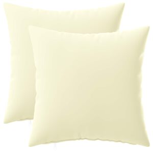 vidaXL Kussen met kussen HEERLEN 2 st Cr&egrave;mekleurig Polyester
