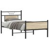 vidaXL Bedframe zonder matras hout sonoma eikenkleurig 80x200 cm