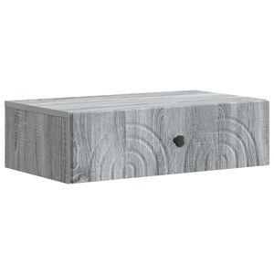 vidaXL Wandmontage Zijtafel 59 x 34,5 x 17 cm Bewerkt hout