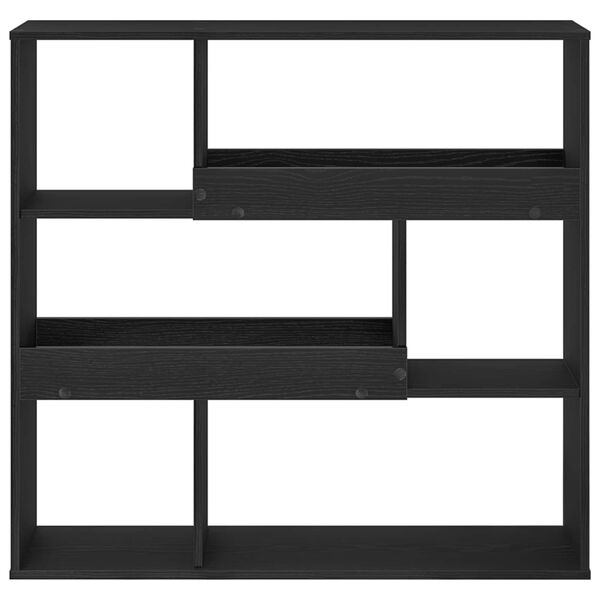 vidaXL Boekenplank Zwart Eiken 100 x 33 x 94,5 cm Bewerkt hout