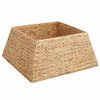 vidaXL Kerstboomkraag Vierkant Bruin 60 x 60 x 28 cm Waterhyacint