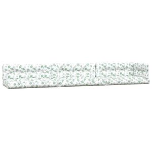 vidaXL Palletkussens 7 st bladpatroon stof